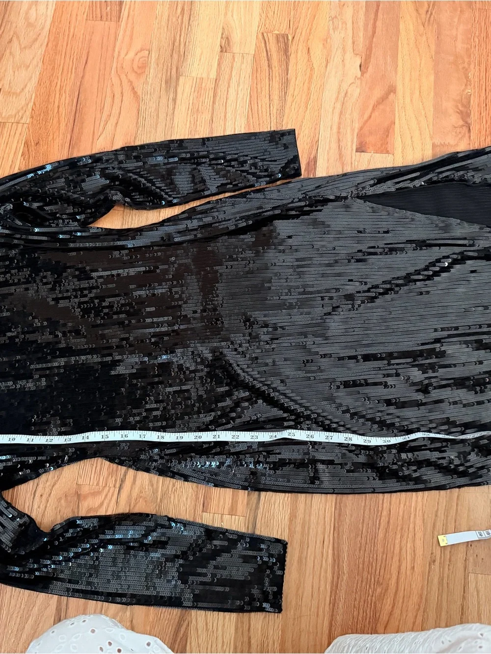 Michael Kors Black Sequin Long Sleeve Cocktail Dress